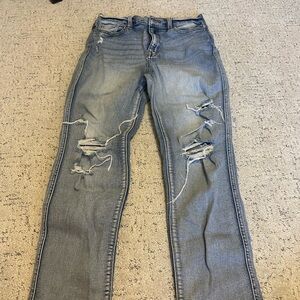 Eunina Light Blue Distressed Skinny Jeans